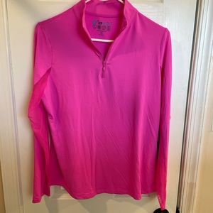IBKUL mock zip neck